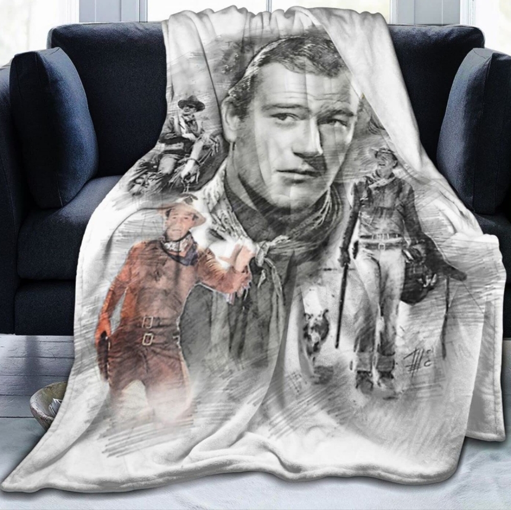 John Wayne Cozy Throw Blankets size 125*150 NWT